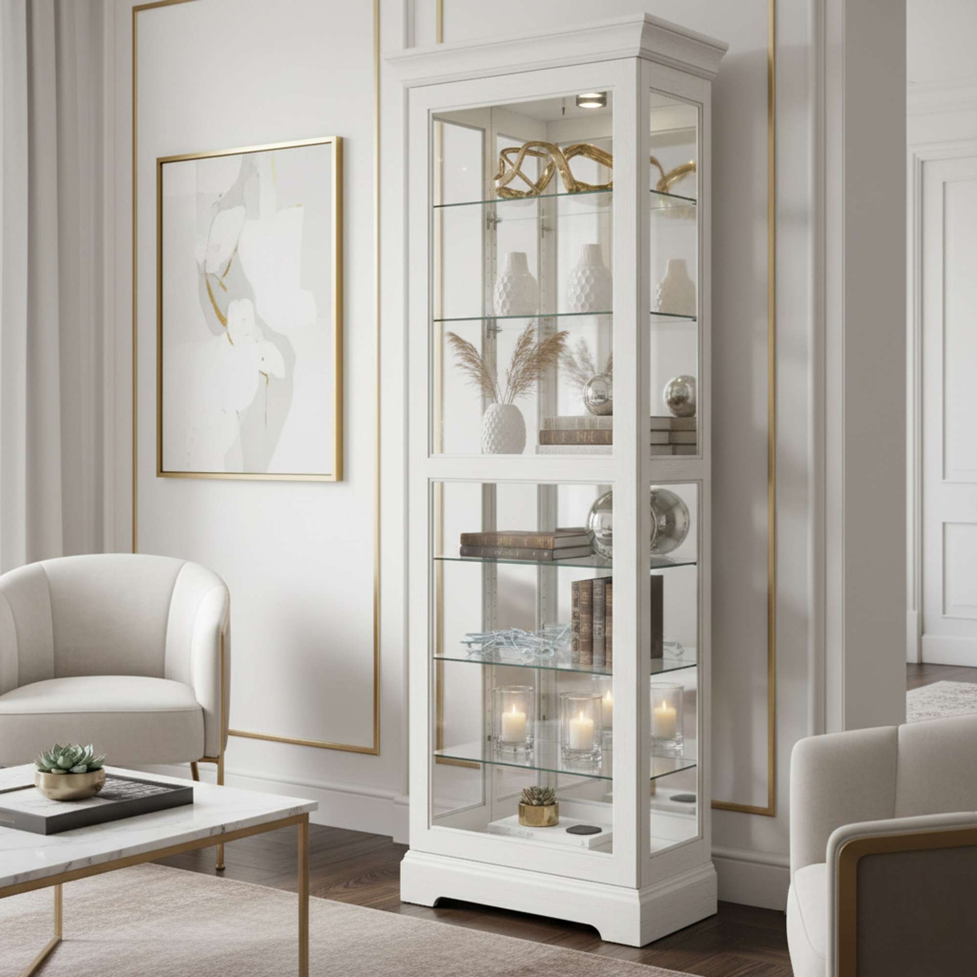 Martindale V Curio Cabinet – Howard Miller