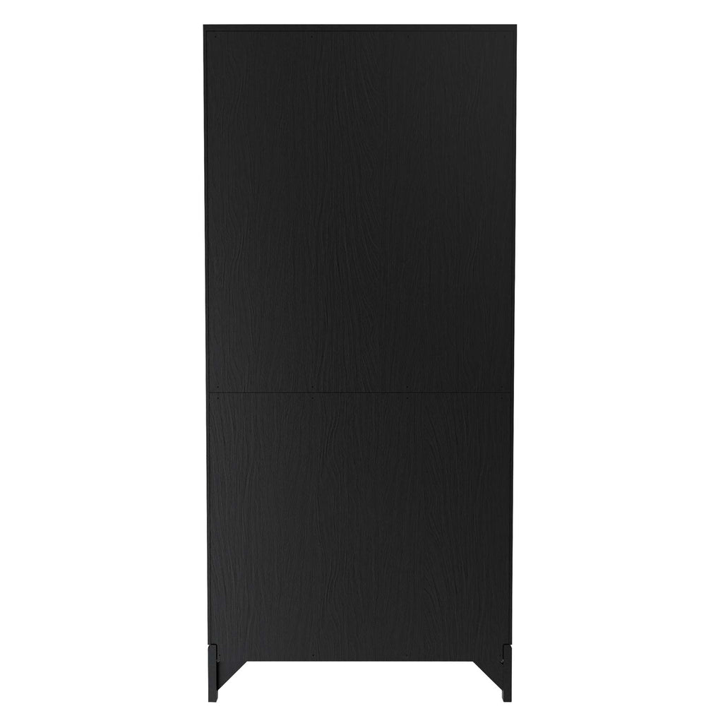 Black vertical refrigerator