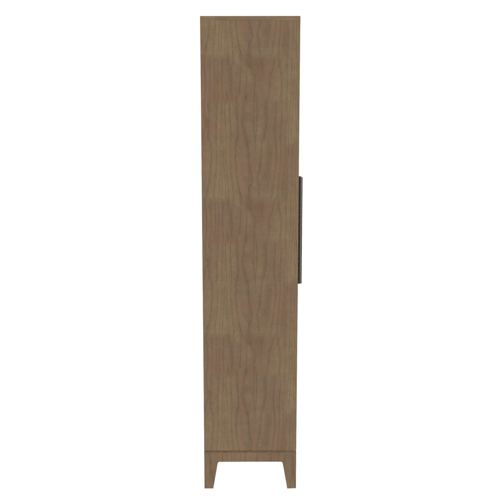 Tall wooden cabinet with a minimalist design