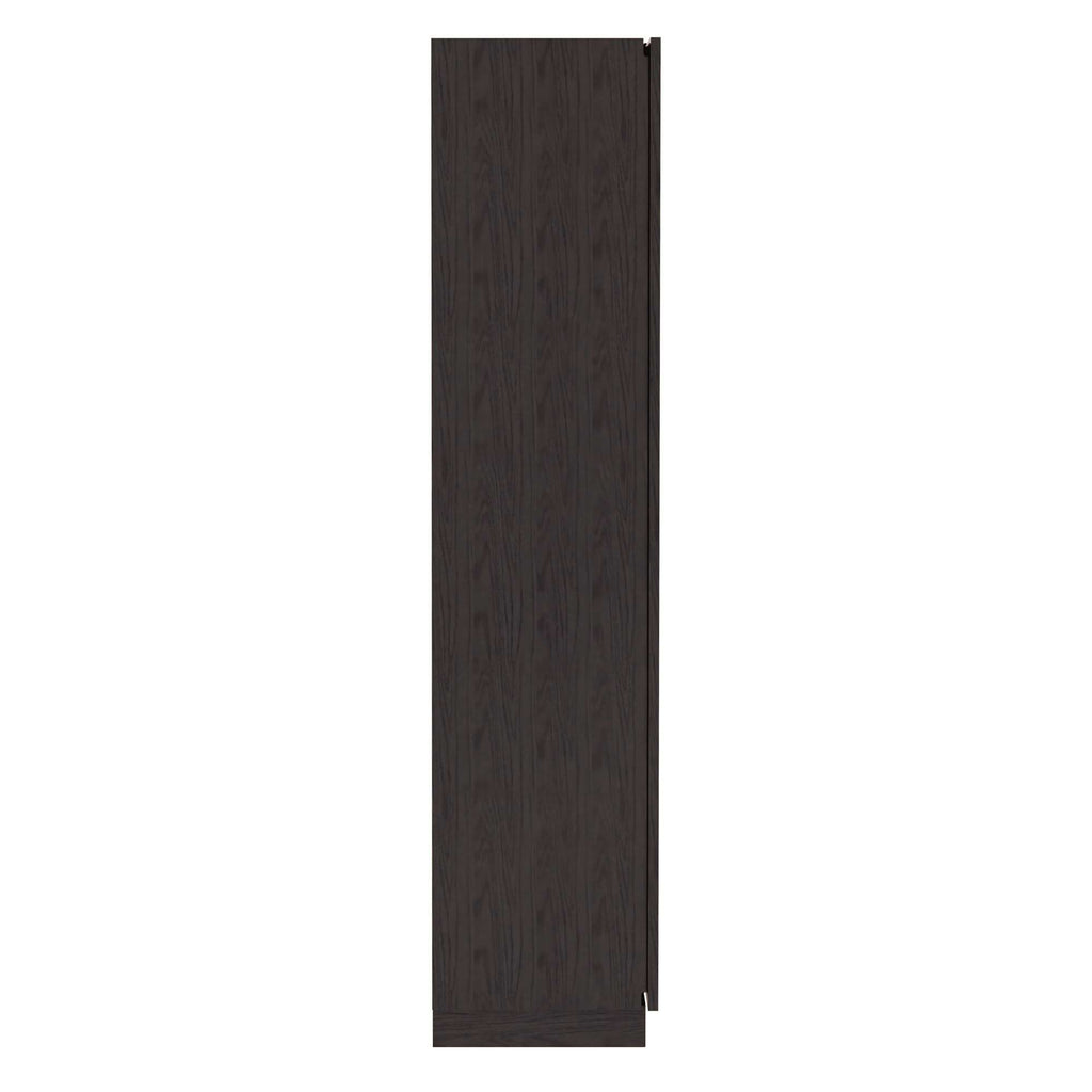 Vertical dark wood panel