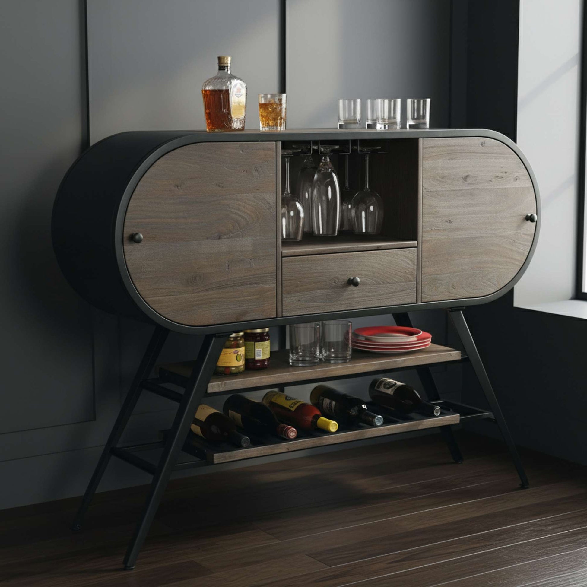 Octavia Wine & Bar Cabinet