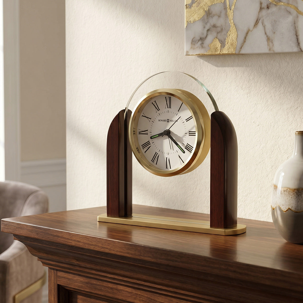 Derrick Tabletop Clock – Howard Miller