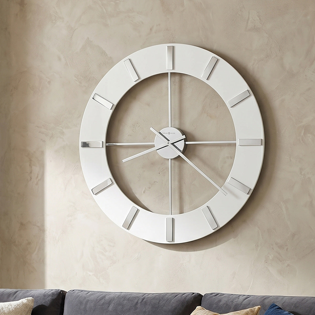 Smuk Wall Clock ホワイト Pearl Wall Clock – Howard Miller