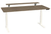 87204CW27 SmartMoves 72 in. Premium Desk w/ Elevated Shelf and Adjustable Height Base
