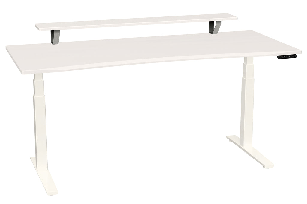 72 Inch Desk Elevated Shelf Adjustable Height Base