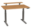 84806CC26 SmartMoves 48 in. Premium Desk w/ Elevated Shelf and Adjustable Height Base