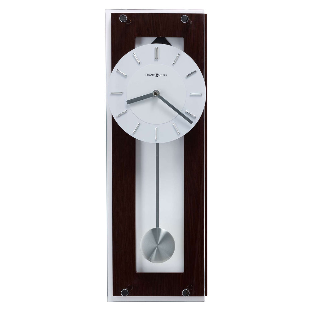 Modern wall clock with a pendulum and minimalist design