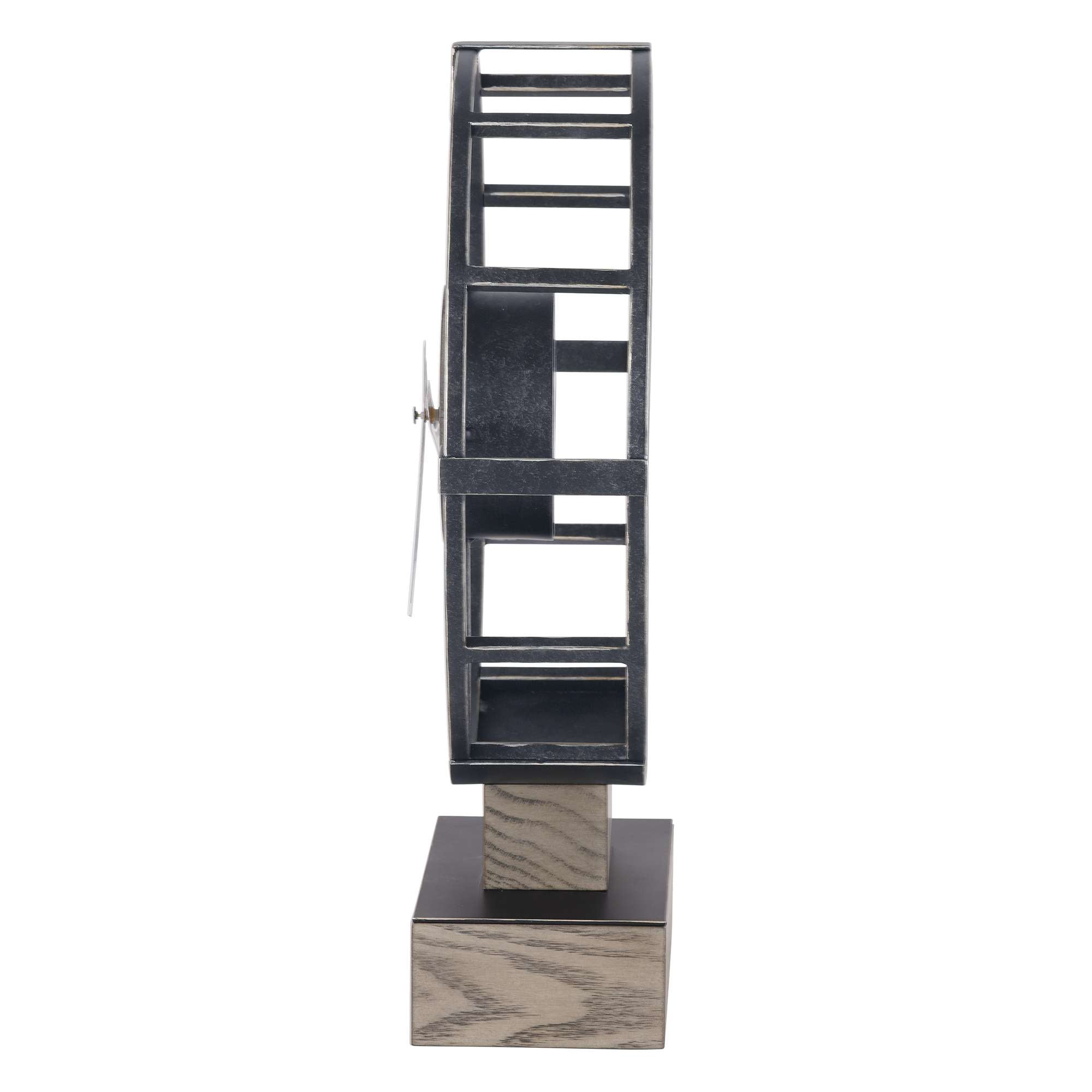 Modern decorative clock with geometric design