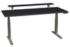 SmartMoves 72 in. Desk w/ Elevated Shelf and Adjustable Height Base