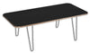 991070MB DesignerPly Radiused Coffee Table: Matte Black