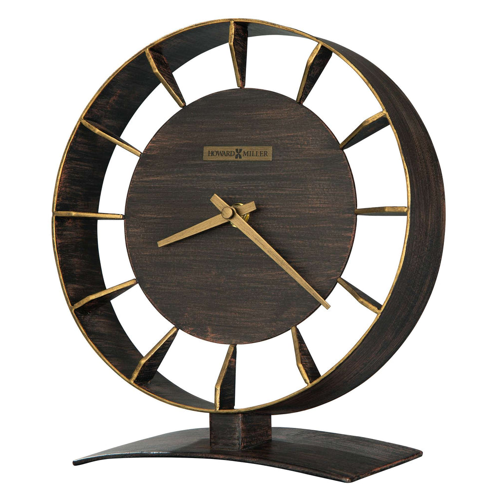 Modern decorative table clock with a unique circular design