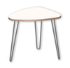 991062DT DesignerPly Triangle End Table: Designer White