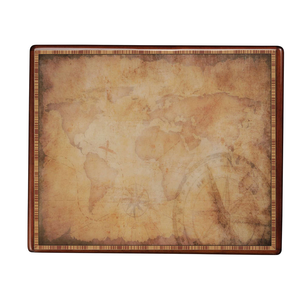 Old world map with a vintage parchment texture