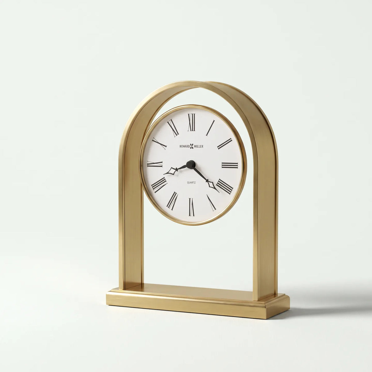Howard Miller Reminisce Tabletop Clock, 7-inch, front view on a plain white background