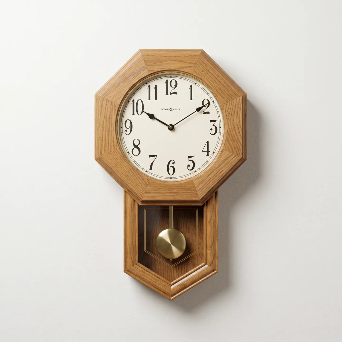 Howard Miller Elliott Wall Clock, 22-inch, front view on a plain white background