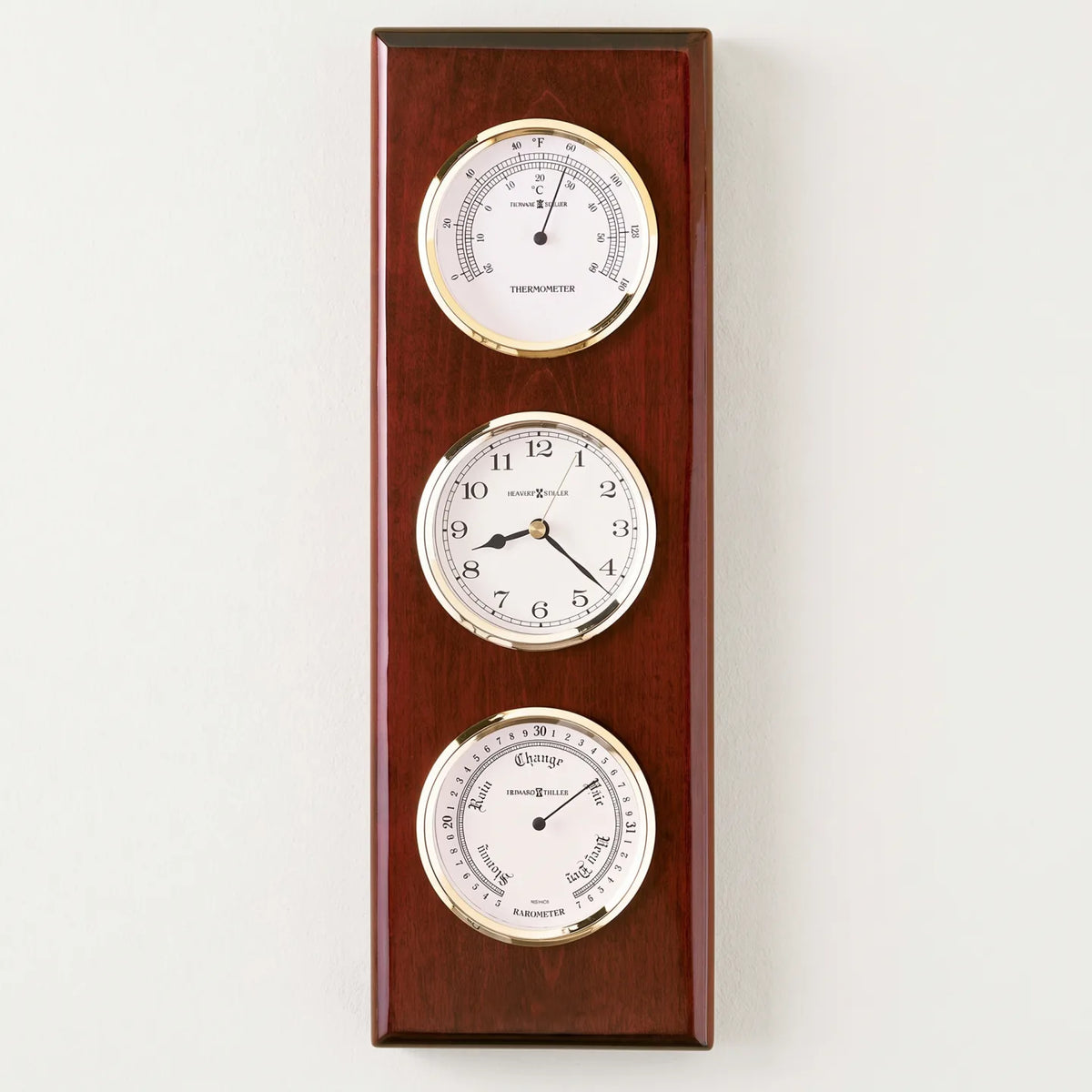 Howard Miller Shore Station Wall Clock, 15-inch, front view on a plain white background
