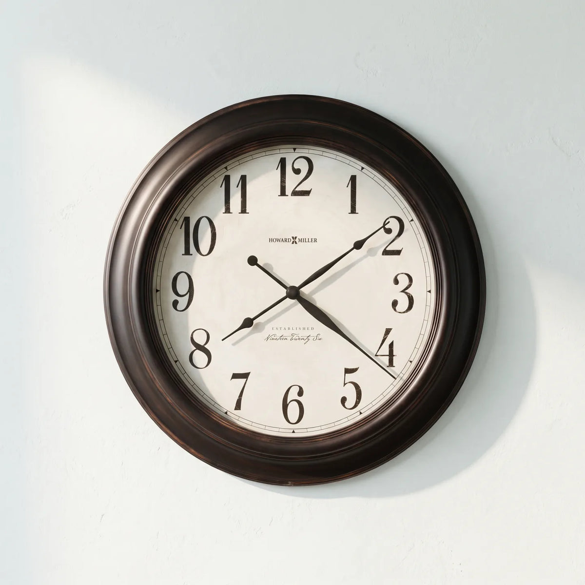 Howard Miller Ashby Wall Clock, 30-inch, front view on a plain white background