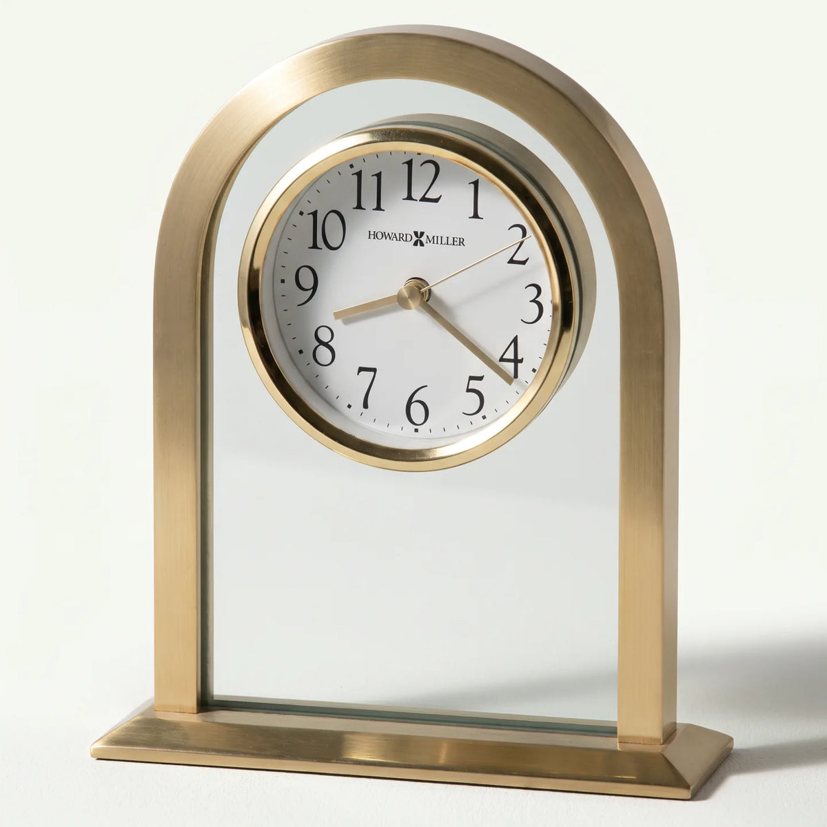 Howard Miller Imperial Tabletop Clock, 8-inch, front view on a plain white background