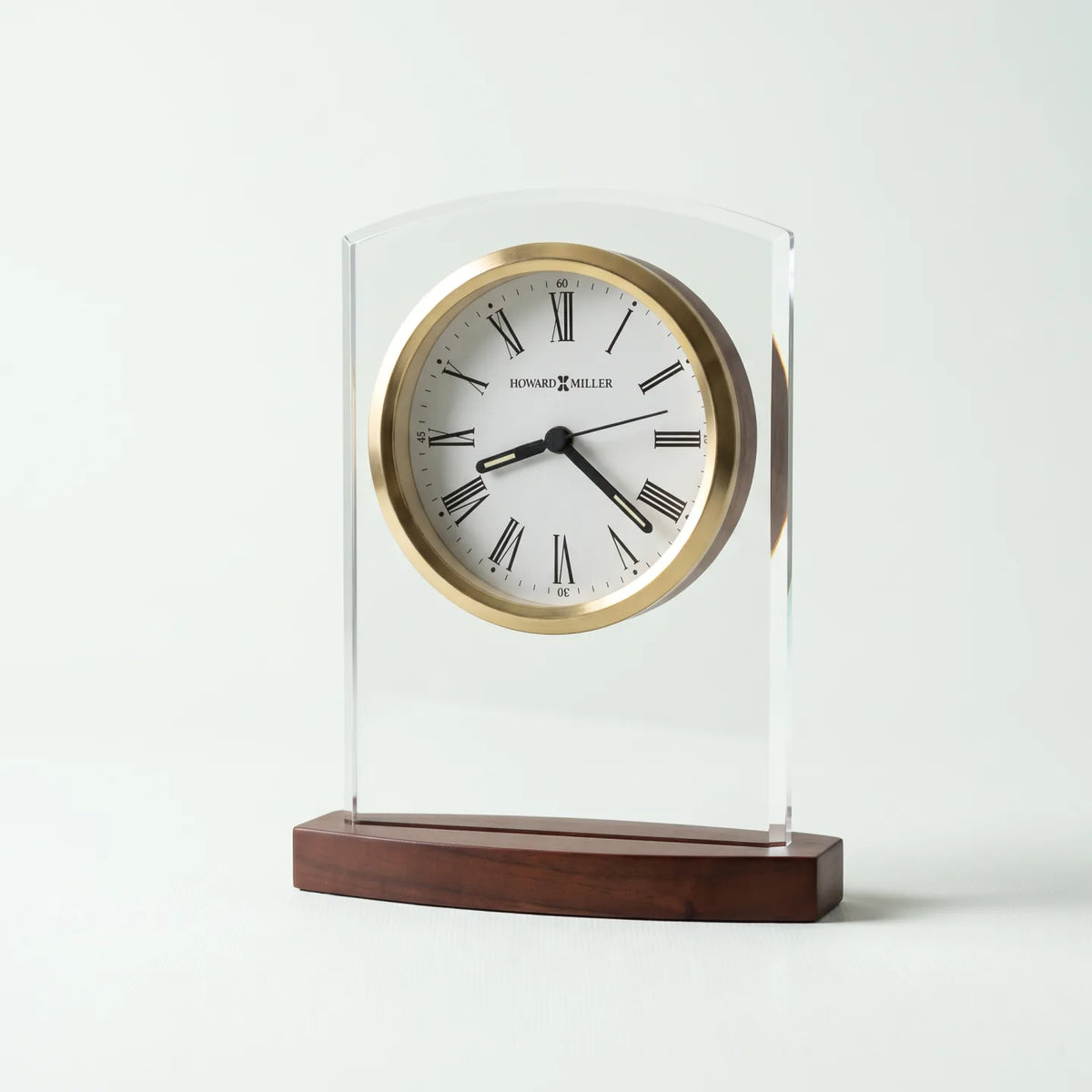 Howard Miller Marcus Tabletop Clock, 7-inch, front view on a plain white background