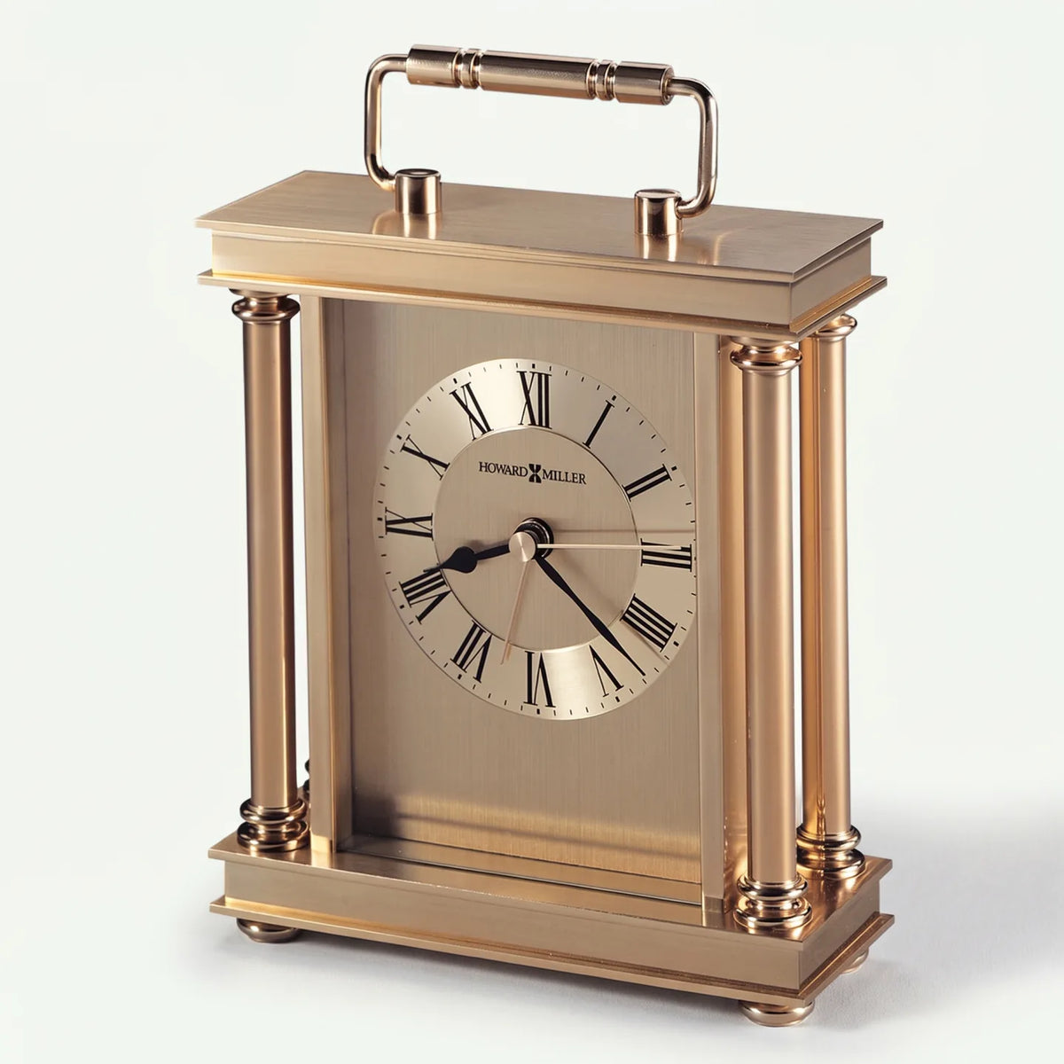 Howard Miller Audra Tabletop Clock, 8-inch, front view on a plain white background