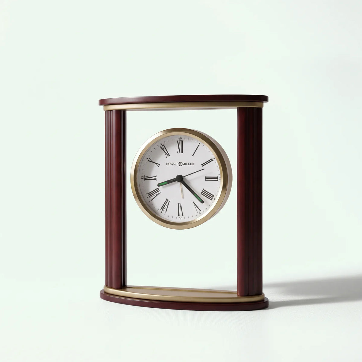 Howard Miller Victor Tabletop Clock, 7-inch, front view on a plain white background