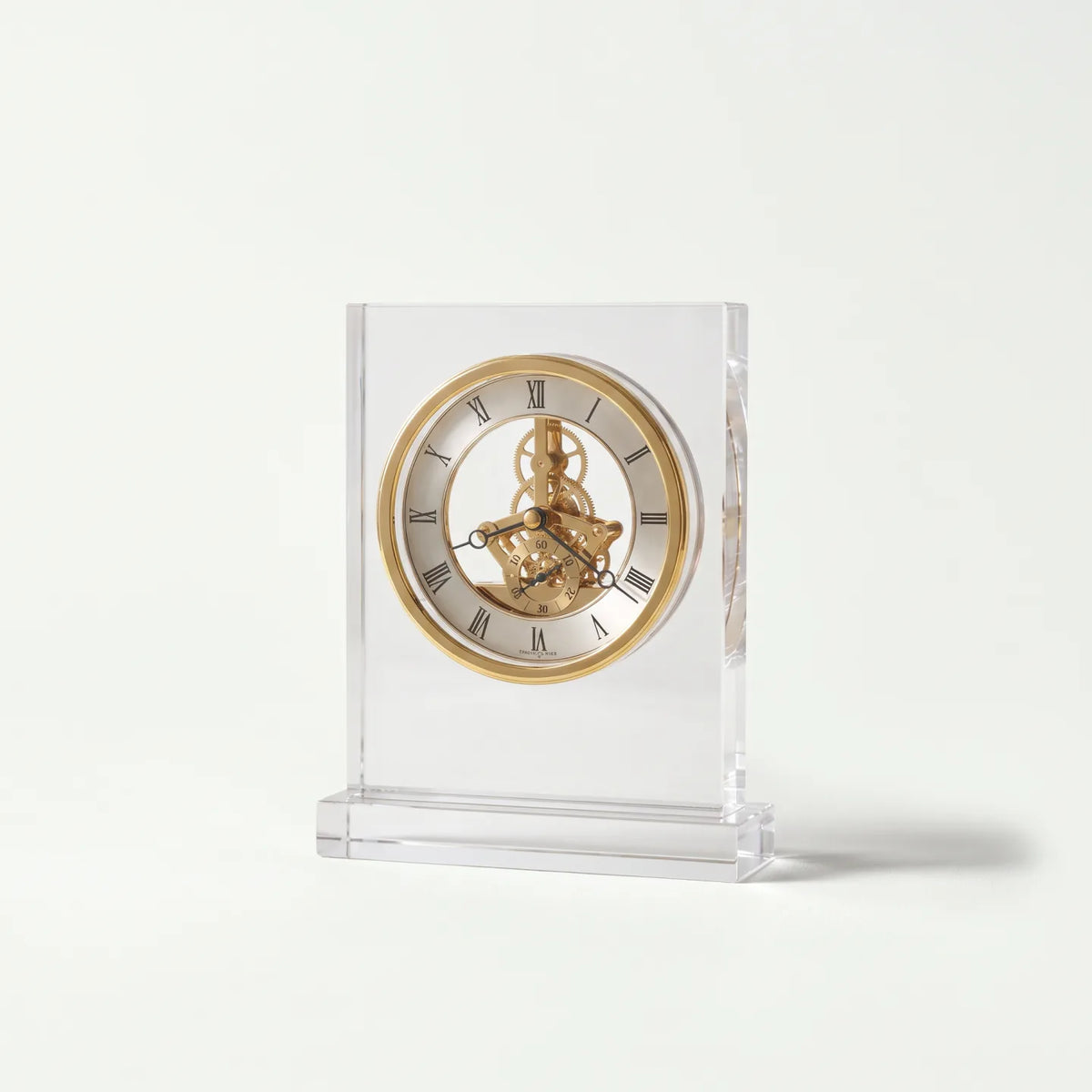 Howard Miller Prestige Tabletop Clock, 8-inch, front view on a plain white background
