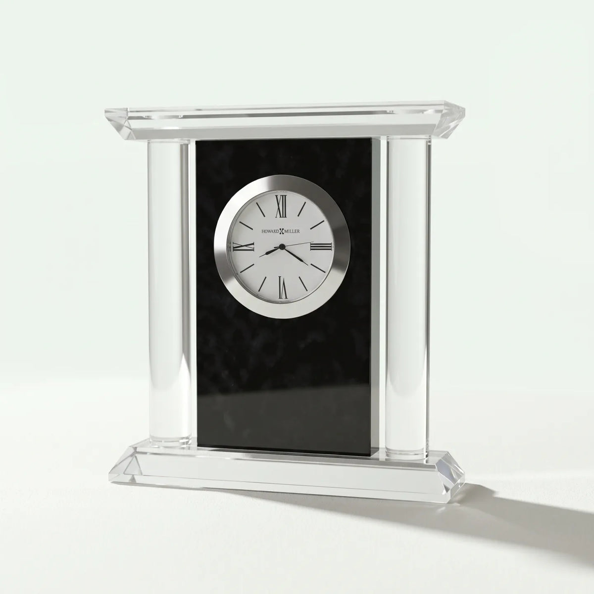 Howard Miller Colonnade Tabletop Clock, 7-inch, front view on a plain white background