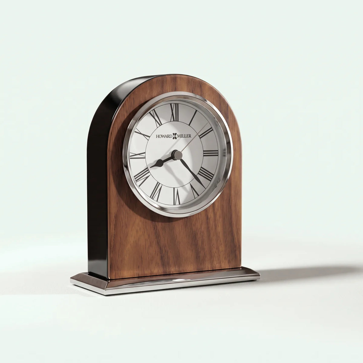 Howard Miller Palermo Tabletop Clock, 6-inch, front view on a plain white background