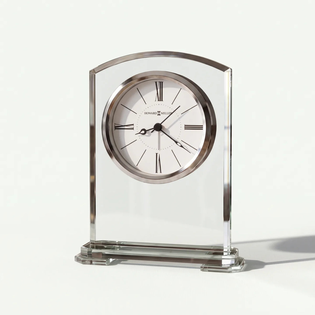 Howard Miller Corsica Tabletop Clock, 7-inch, front view on a plain white background