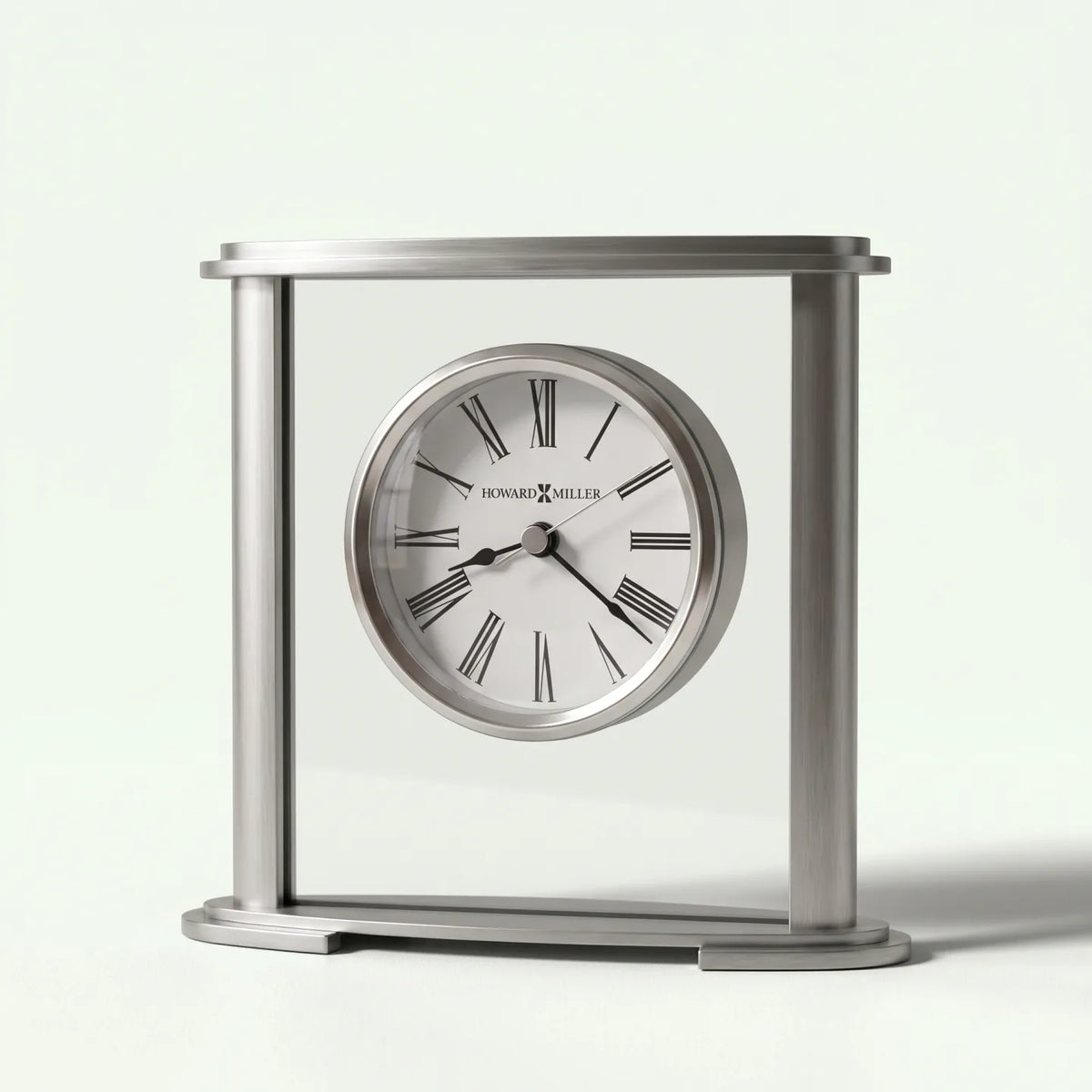 Howard Miller Glenmont Tabletop Clock, 7-inch, front view on a plain white background