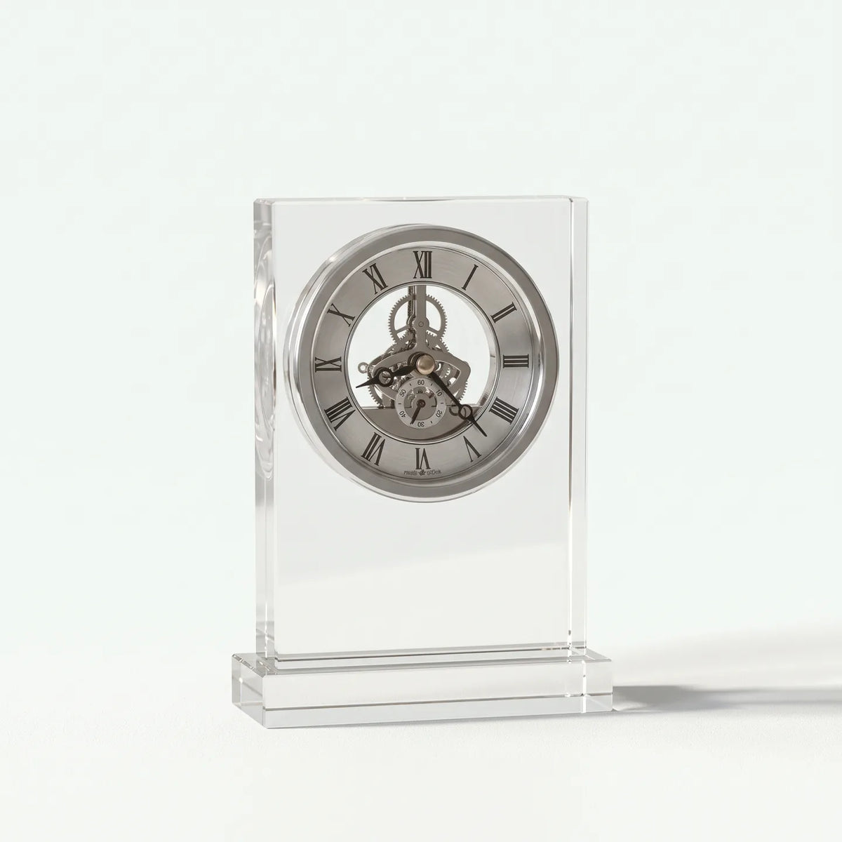 Howard Miller Brighton Tabletop Clock, 8-inch, front view on a plain white background