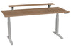 87206FS24 SmartMoves 72 in. Premium Desk w/ Elevated Shelf and Adjustable Height Base