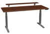 87206CC23 SmartMoves 72 in. Premium Desk w/ Elevated Shelf and Adjustable Height Base