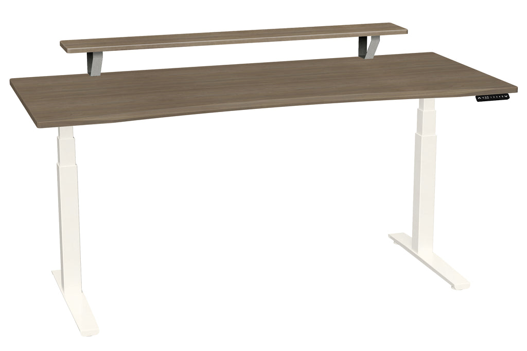 72 Inch Premium Desk Elevated Shelf Adjustable Height Base