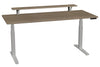 87206FS27 SmartMoves 72 in. Premium Desk w/ Elevated Shelf and Adjustable Height Base