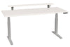 87206FS21 SmartMoves 72 in. Desk w/ Elevated Shelf and Adjustable Height Base
