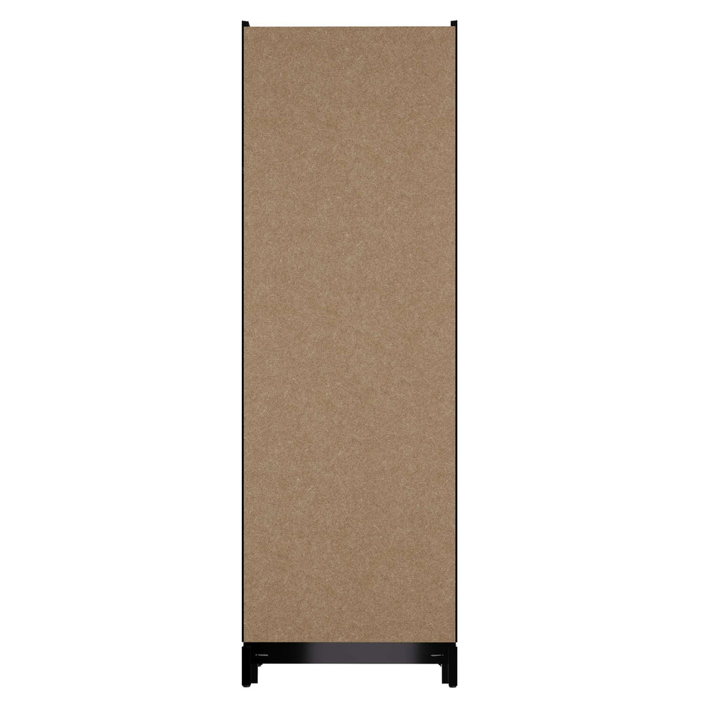 Tall, plain, eco-friendly partition with a brown surface