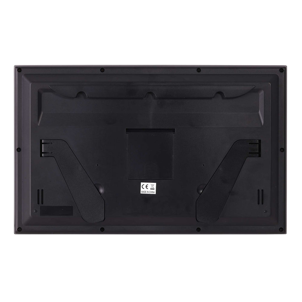 Back view of a black electronic device