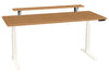 87206CW26 SmartMoves 72 in. Premium Desk w/ Elevated Shelf and Adjustable Height Base