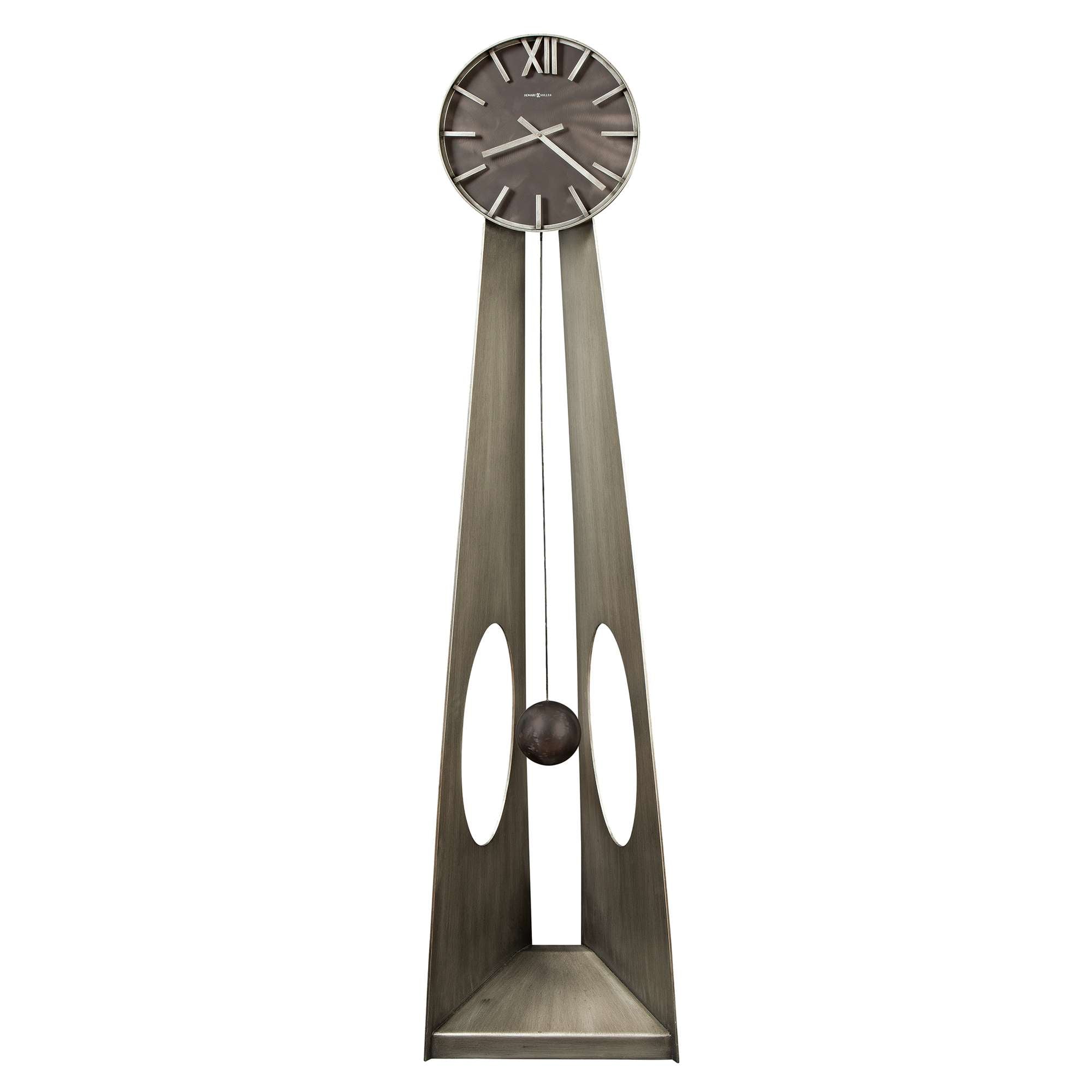 Modern tall wall clock with a minimalist design