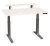 SmartMoves 48 in. Desk w/ Elevated Shelf and Adjustable Height Base