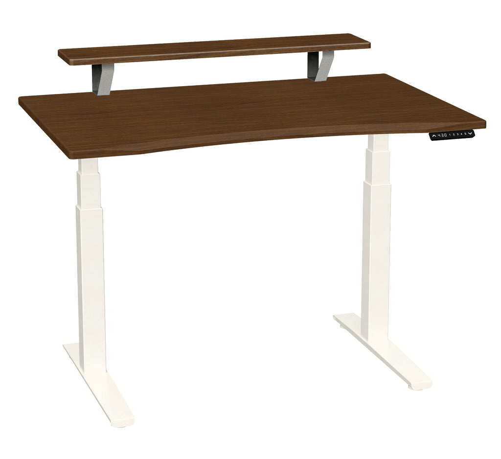 48 Inch Premium Desk Elevated Shelf Adjustable Height Base 1