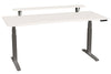 87205CC21 SmartMoves 72 in. Desk w/ Elevated Shelf and Adjustable Height Base