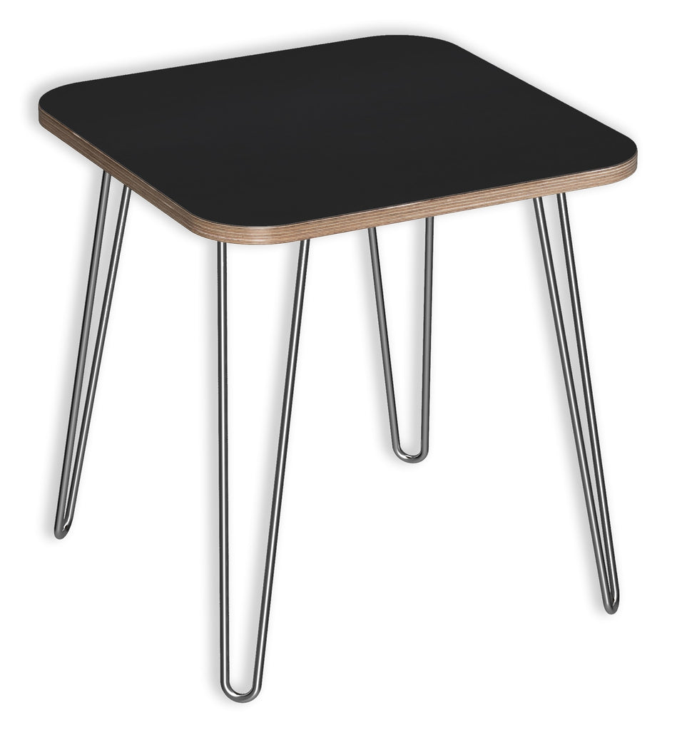 991060MB DesignerPly Square End Table: Matte Black