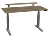 86004CC27 SmartMoves 60 in. Premium Desk w/ Elevated Shelf and Adjustable Height Base