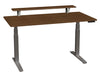 86004CC25 SmartMoves 60 in. Premium Desk w/ Elevated Shelf and Adjustable Height Base