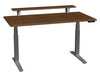 86006CC25 SmartMoves 60 in. Premium Desk w/ Elevated Shelf and Adjustable Height Base