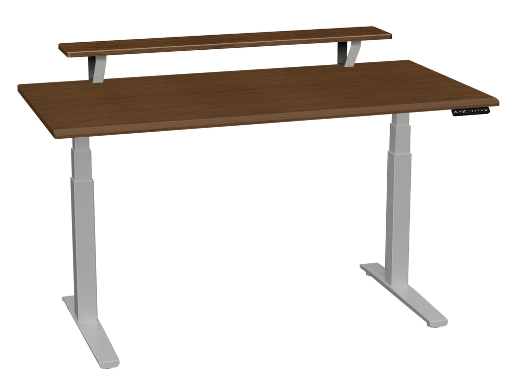86006FS25 SmartMoves 60 in. Premium Desk w/ Elevated Shelf and Adjustable Height Base