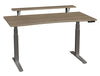 86005CC27 SmartMoves 60 in. Premium Desk w/ Elevated Shelf and Adjustable Height Base
