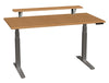 86006CC26 SmartMoves 60 in. Premium Desk w/ Elevated Shelf and Adjustable Height Base
